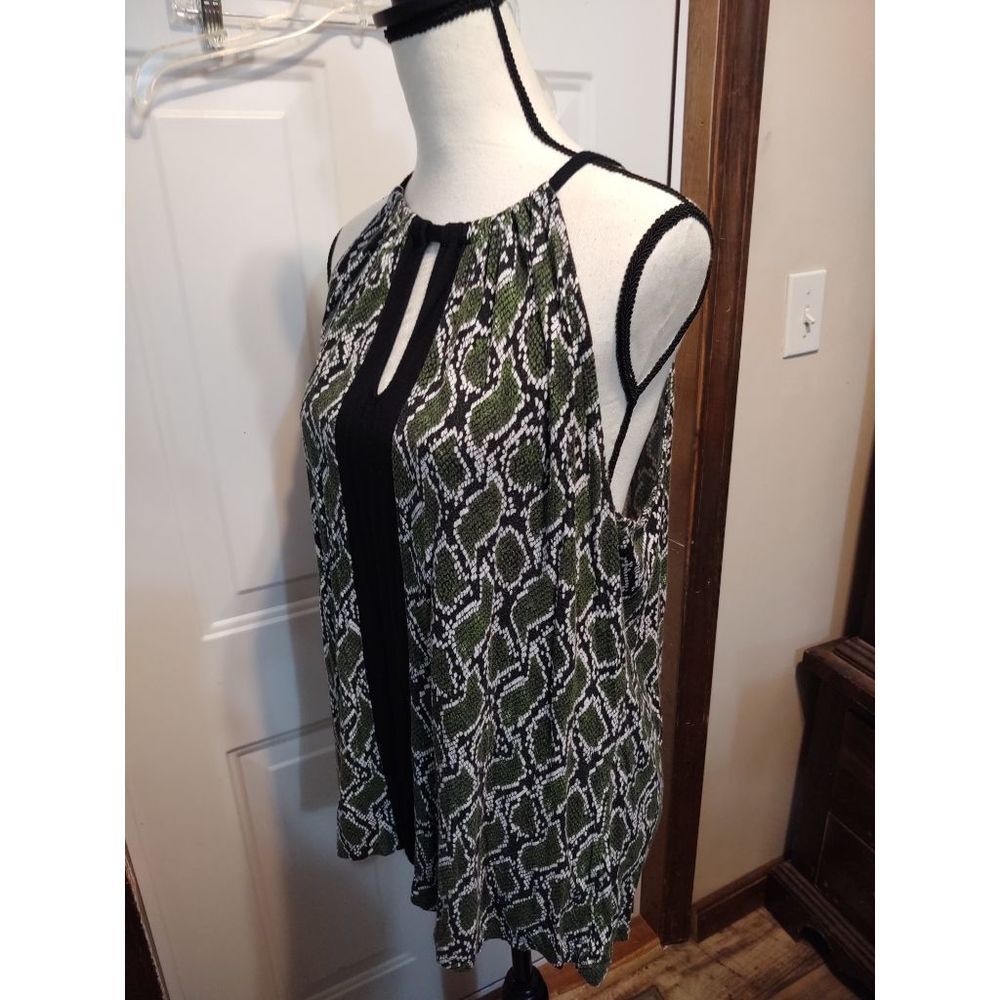 Michael Kors Black Open Shoulder Blouse Women's Size XL
